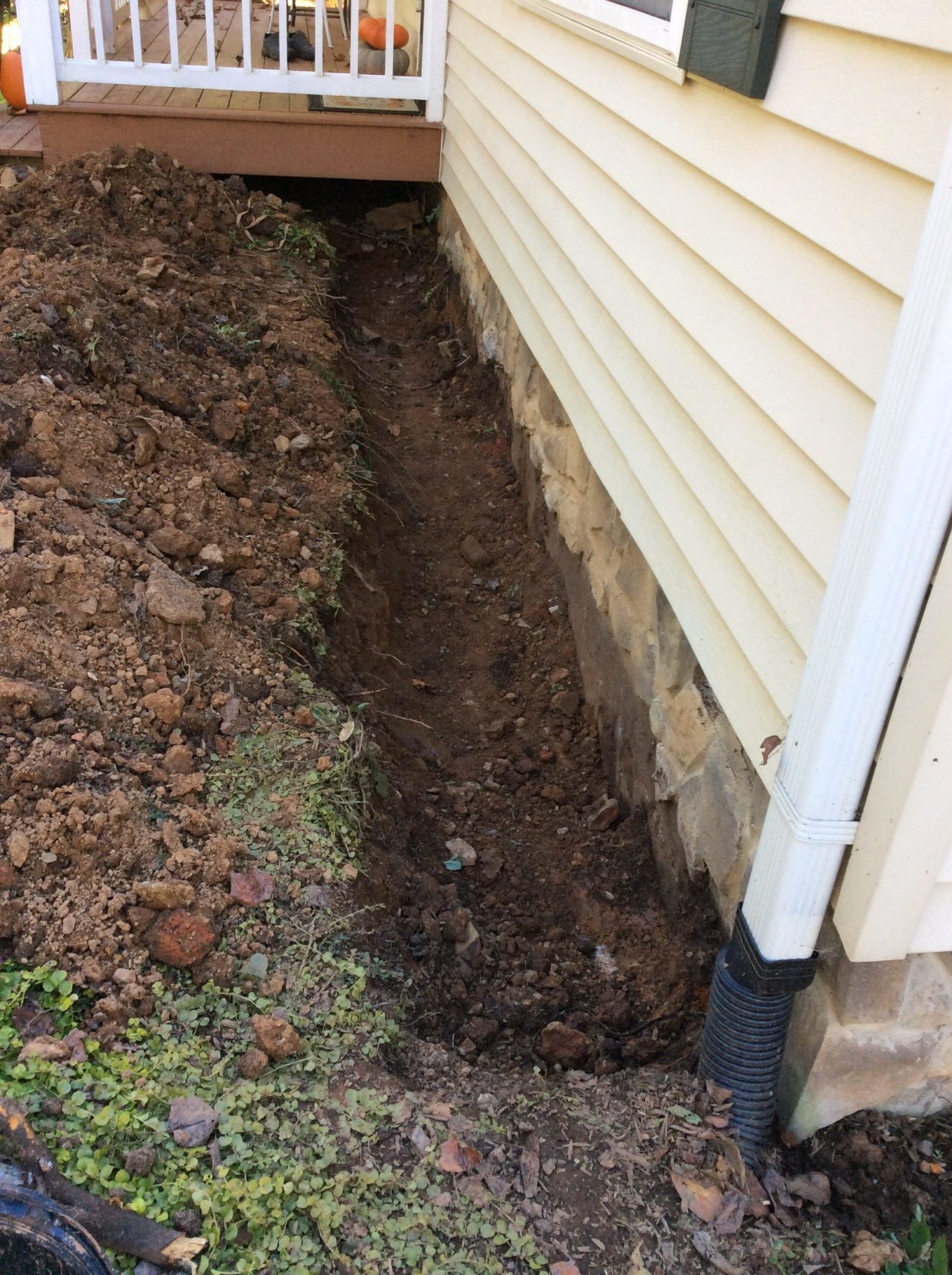 Central Virginia Drainage Solutions, Gravel Drainage Around House